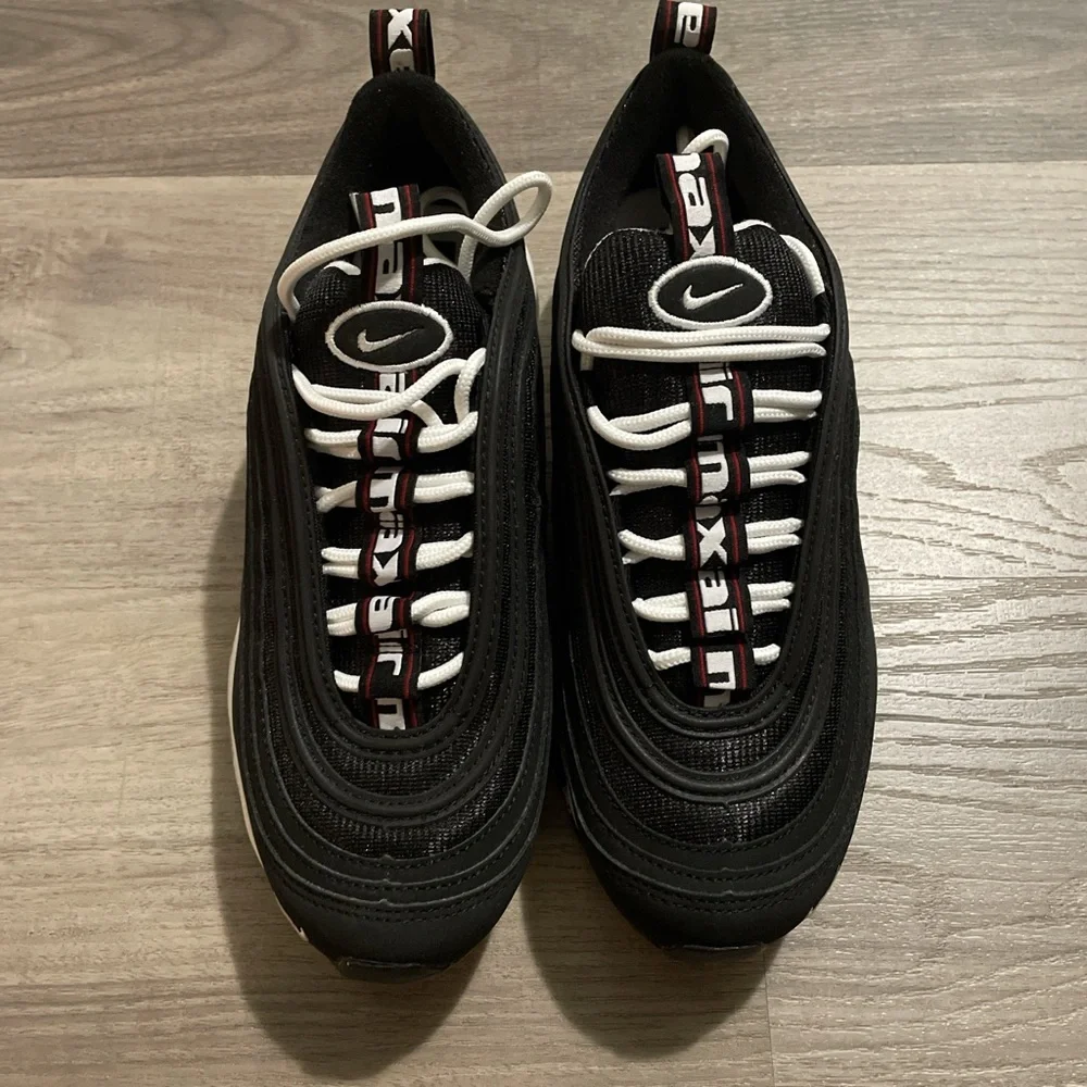 Nike Air Max 97 Black and White Sneakers - Picture 2 of 4